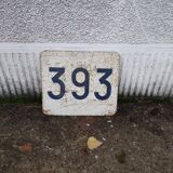 Enamelled plaque of the SNCF