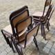 Set of 8 school chairs