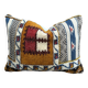 Housse de coussin vintage en kilim berbère : coussin en laine marocaine