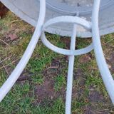 Old iron garden table