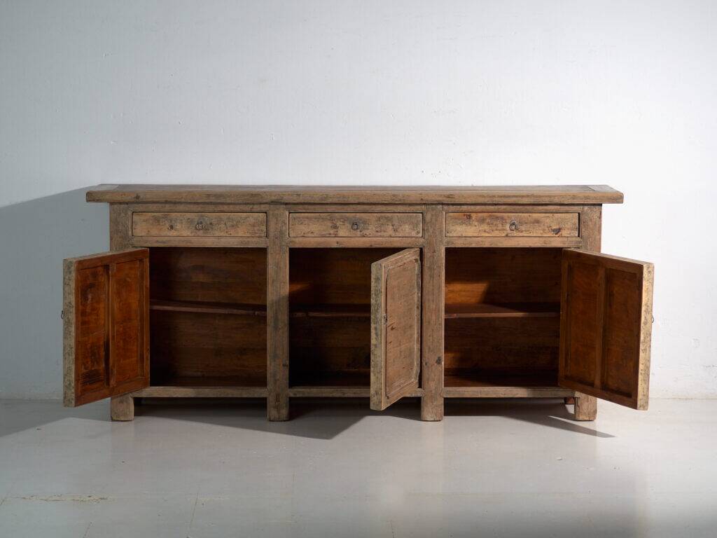 Antique elm wood sideboard – China, circa 1930