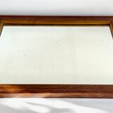 Art deco mirror 1920 wood and silver vintage