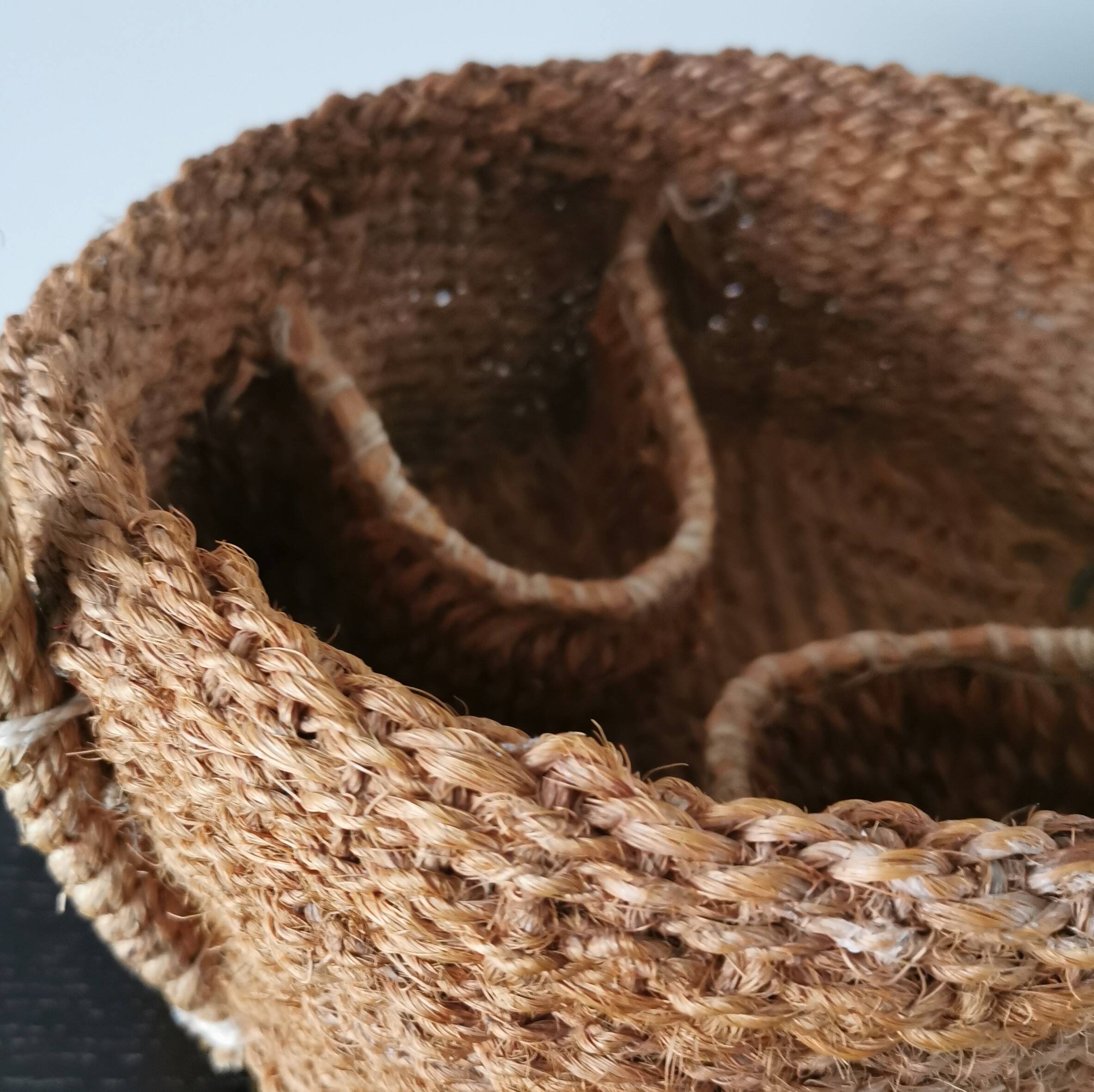 Coconut fiber basket