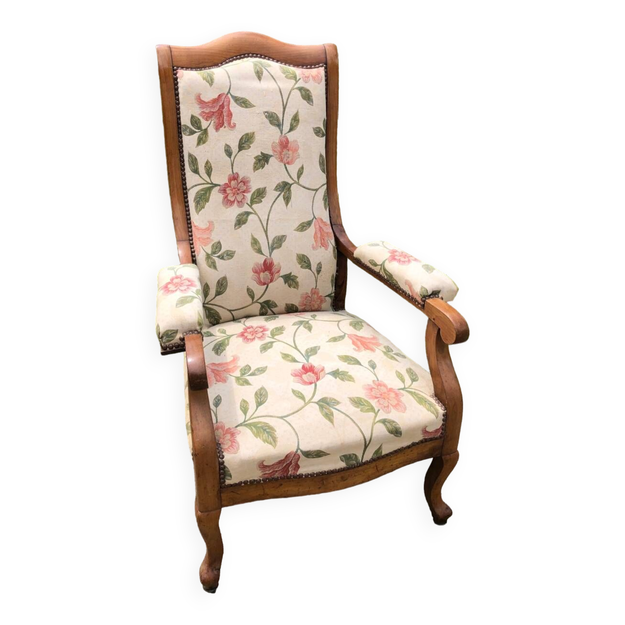 Voltaire armchair in cherry wood