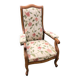 Fauteuil voltaire en merisier