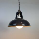 Vintage Industrial Grey Painted Ceiling Lamp, 2000s