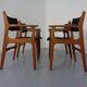 Mid-Century Danish Armchairs in Teak, 1960s, Set of 4