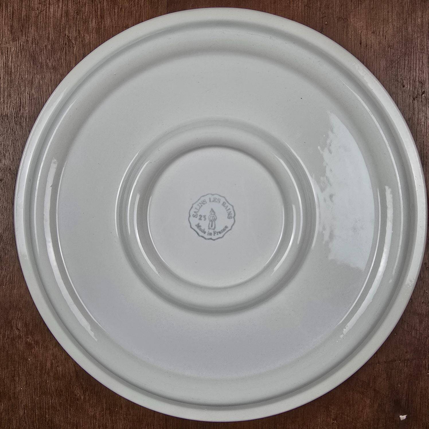 Salins France trivet – pastel village decor – rare vintage model