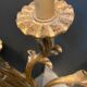 Golden wood wall light