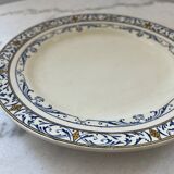 Earthenware Flat Plate by Creil et Montereau - Colbert Model