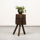 Old Wabi Sabi Primitive oak chopping block