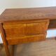 Vintage desk sled legs oak veneer