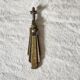 Door knob, art deco furniture handle in brass