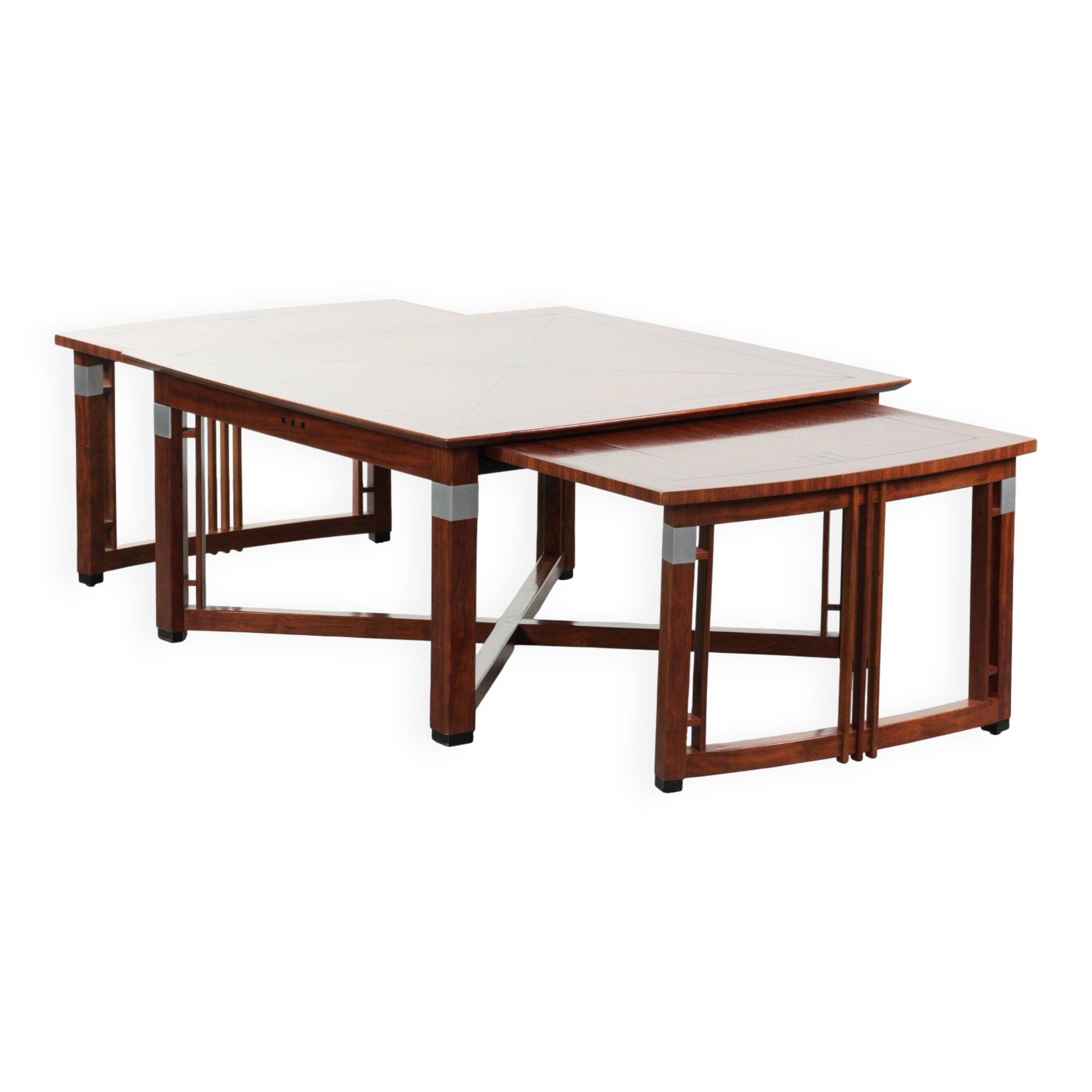 Art Deco design coffee table with extendable parts