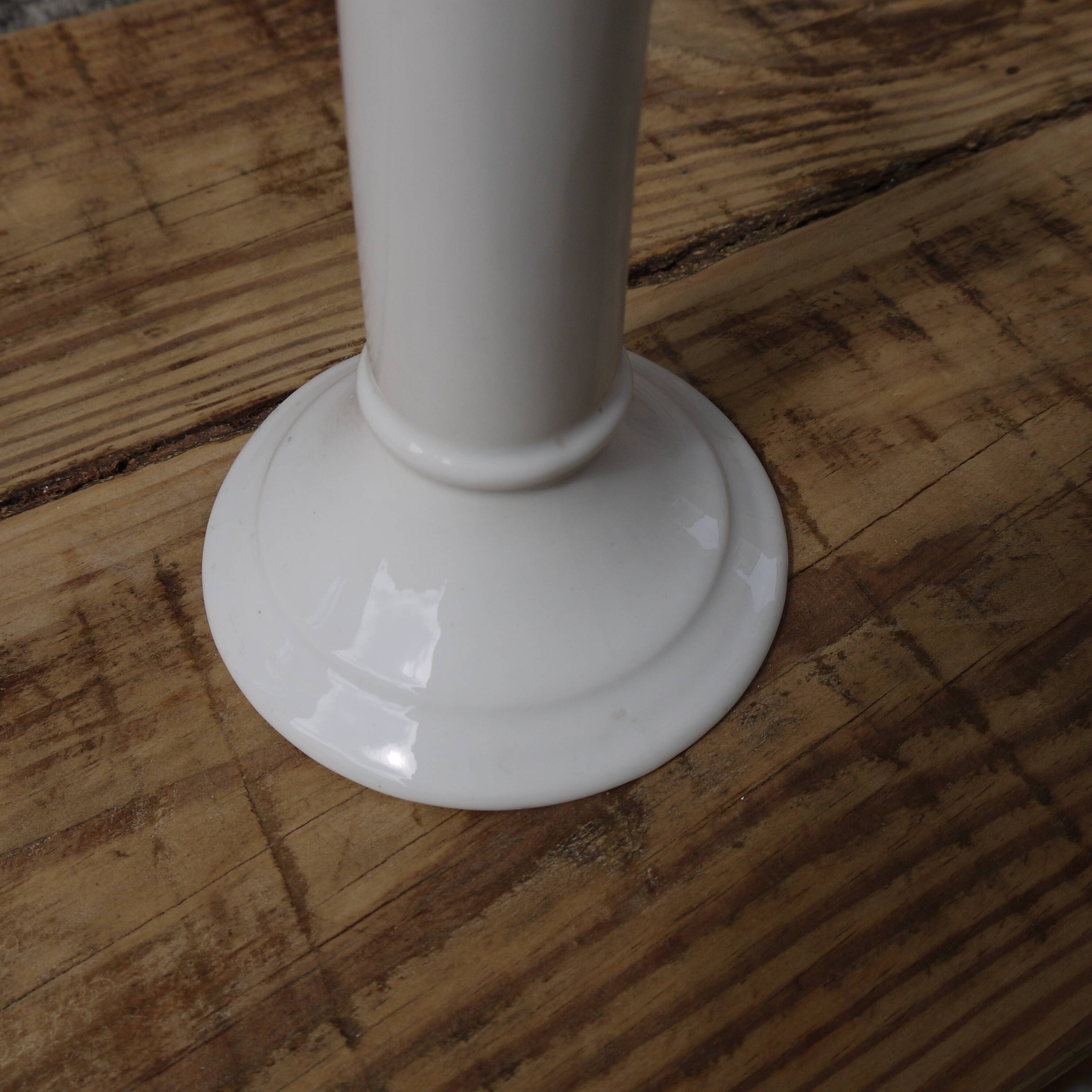 White porcelain candlestick