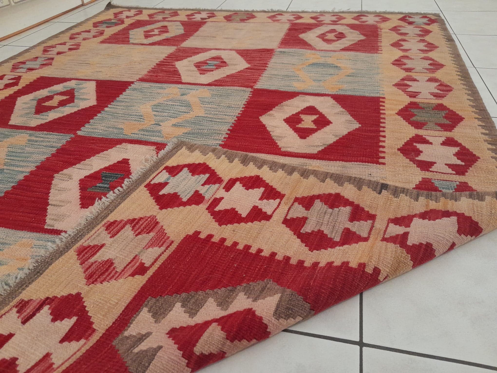 Handmade Afghan Kilim 200x152cm