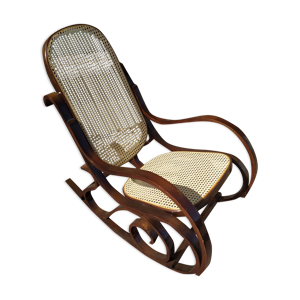 rocking-chair cannage - bois