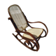 Rocking-chair cannage bois