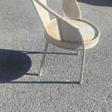 Series of 10 garden chairs made of steel garden patina