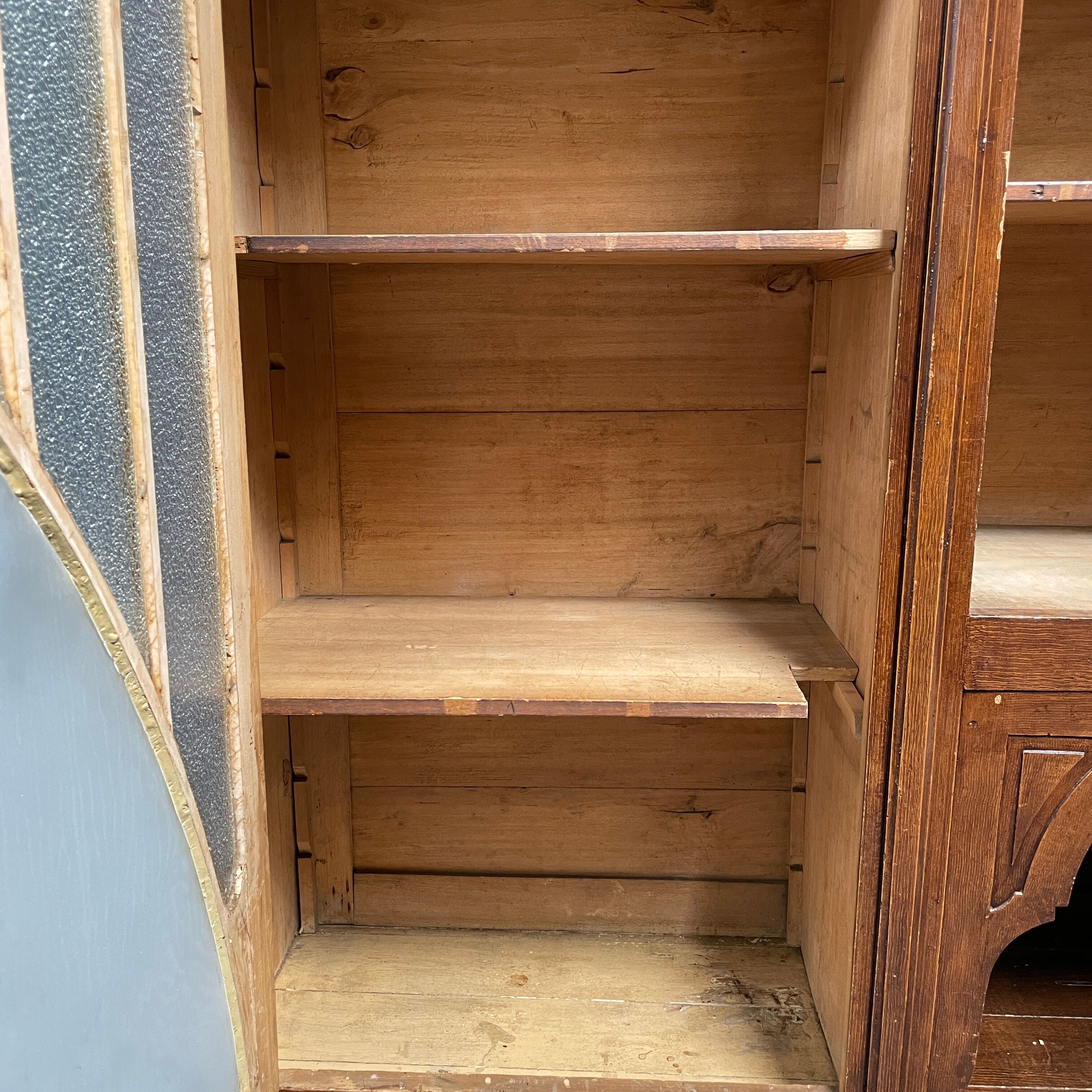 Large art deco cafe cabinet from Belgium, 1920s.