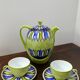 Sologne porcelain teapot and cups