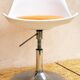 Chaise pivotante vintage pied tulipe orange