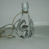 Pied de lampe en cristal Daum années 60