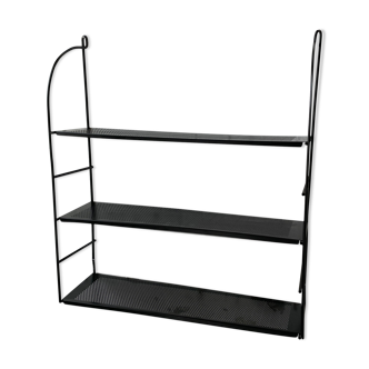 Black metal string shelf