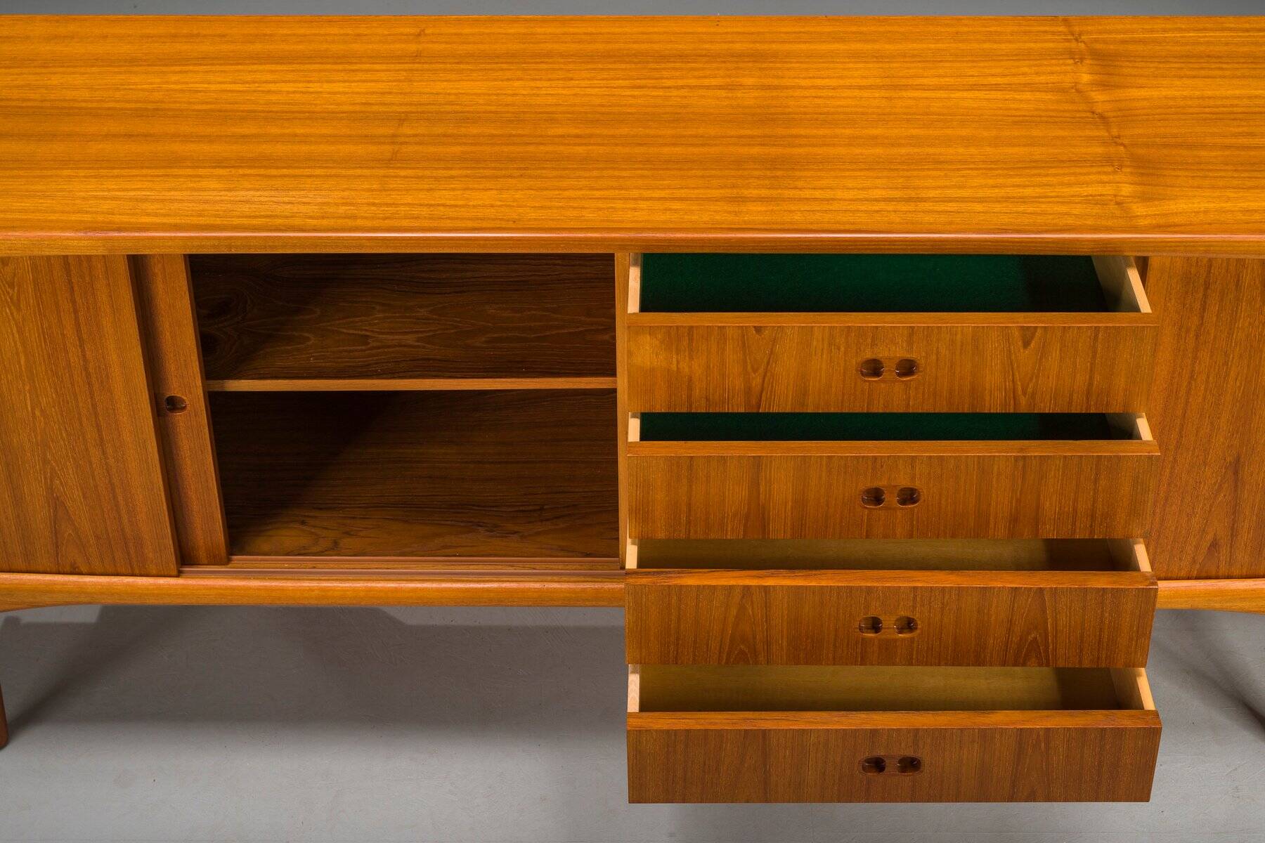 Mid-century Scandinavian modern teak sideboard by Harry Østergaard for Randers Møbelfabrik, 1960s