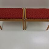 1960 Pair of beech ULUV stools, Czechoslovakia