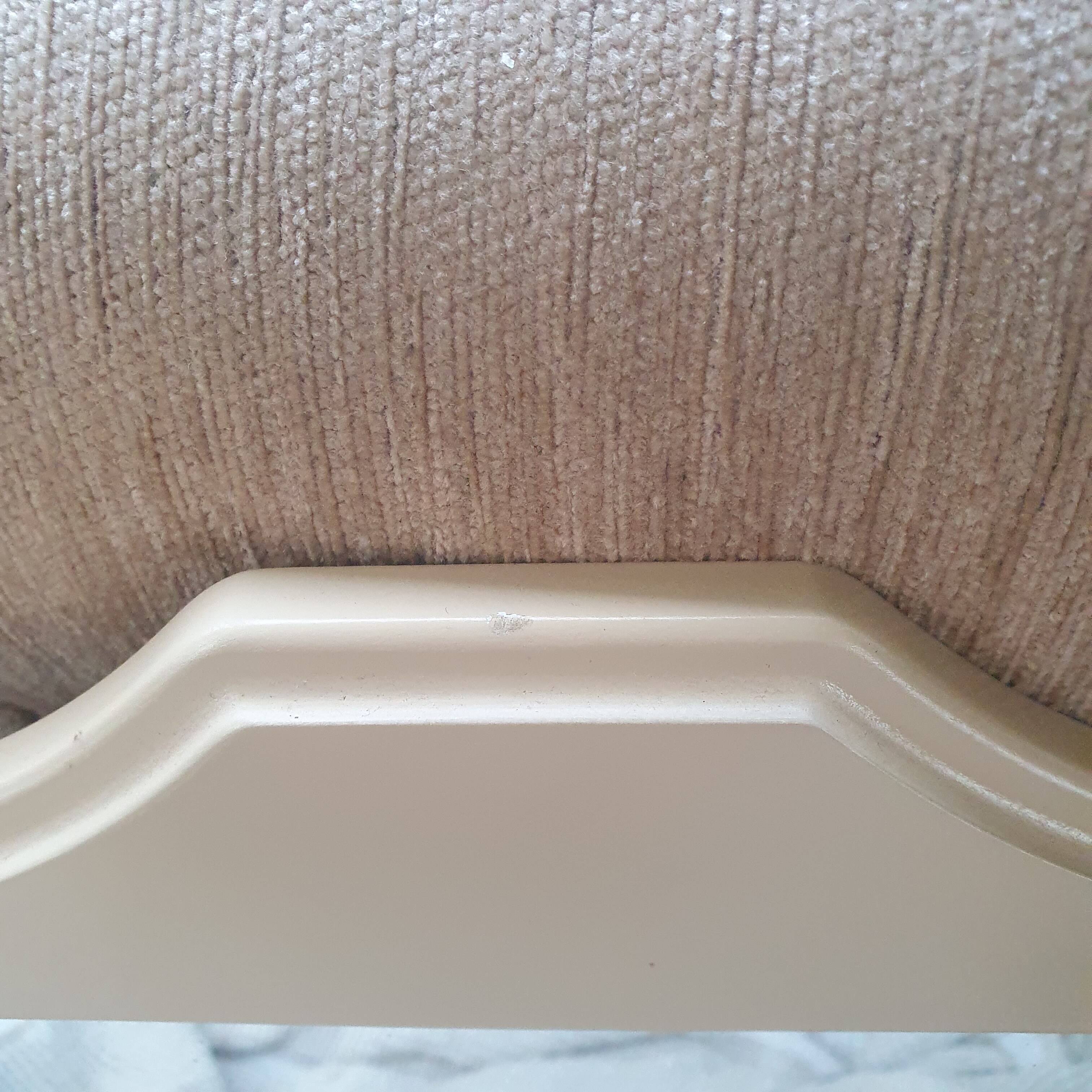 Beige plastic framed mirror