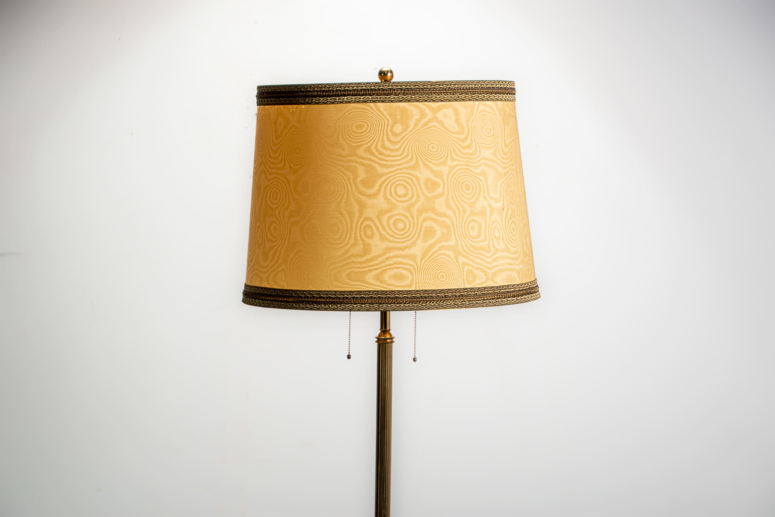 Mid-century brass floor lamp. Circa 1970.