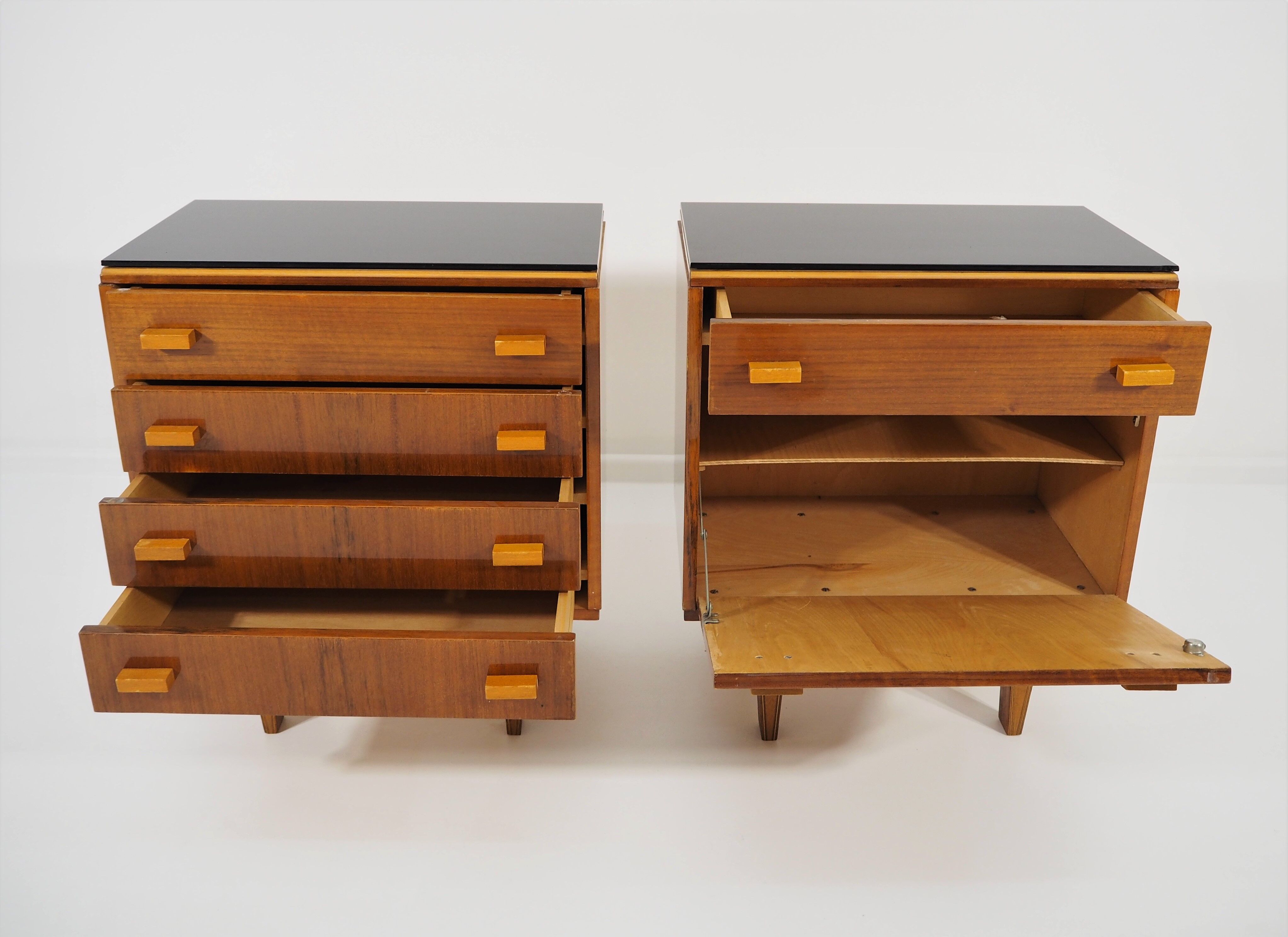 Vintage nightstands 1970s, set of 2