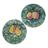 Duo d'assiettes barbotine