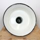Industrial white enamel factory pendant lamp from zaos, 1960s