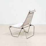 A pair of low chairs. France 70s