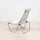 A pair of low chairs. France 70s