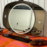 Vintage bathroom double shade mirror