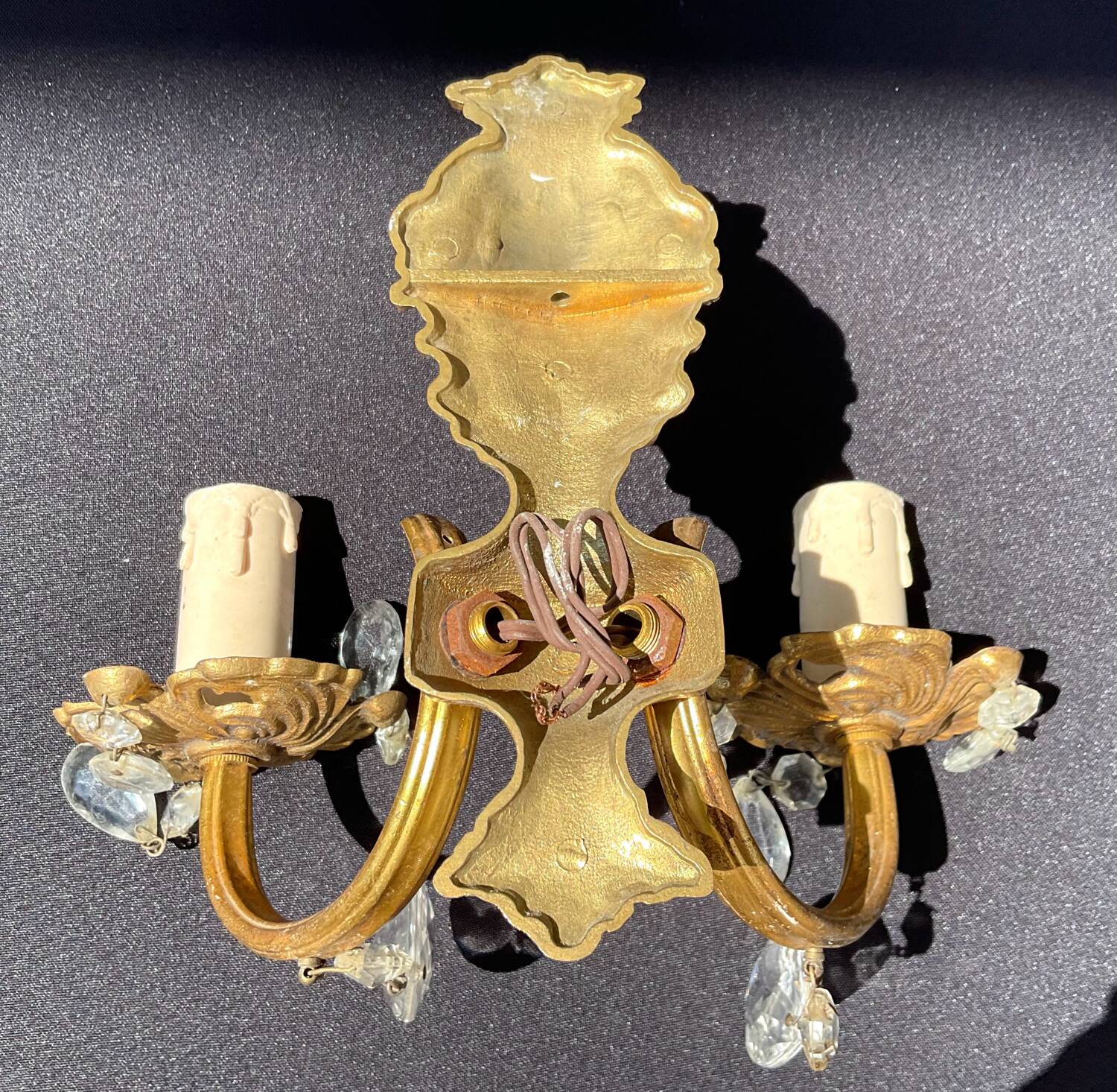 Paire d’appliques Louis XV en bronze