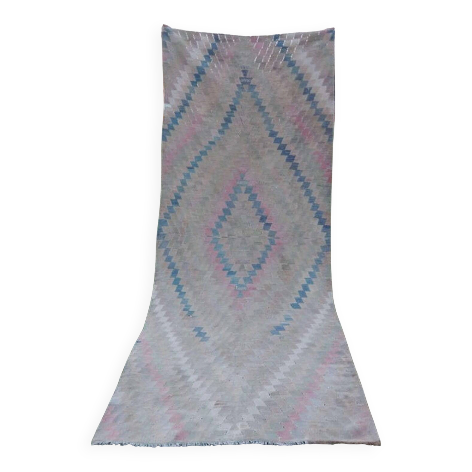 Vintage Turkish hallway rug 125x300 cm
