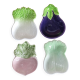 Ensemble de 4 coupelles Barbotine forme Légumes Gerber France