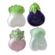 Set of 4 Vegetable-shaped Slush Cups Gerber France