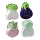 Ensemble de 4 coupelles Barbotine forme Légumes Gerber France