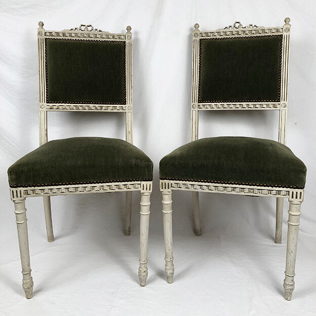 Pair of louis xvi style chairs