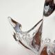 Large Modern Crystal Glass Fruit Bowl from the Mid-Century by Art Vannes, France, 1960s
