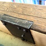 Importante enfilade en loupe de thuya XIX eme.plateau de marbre