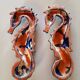 Pair of ceramic seahorses