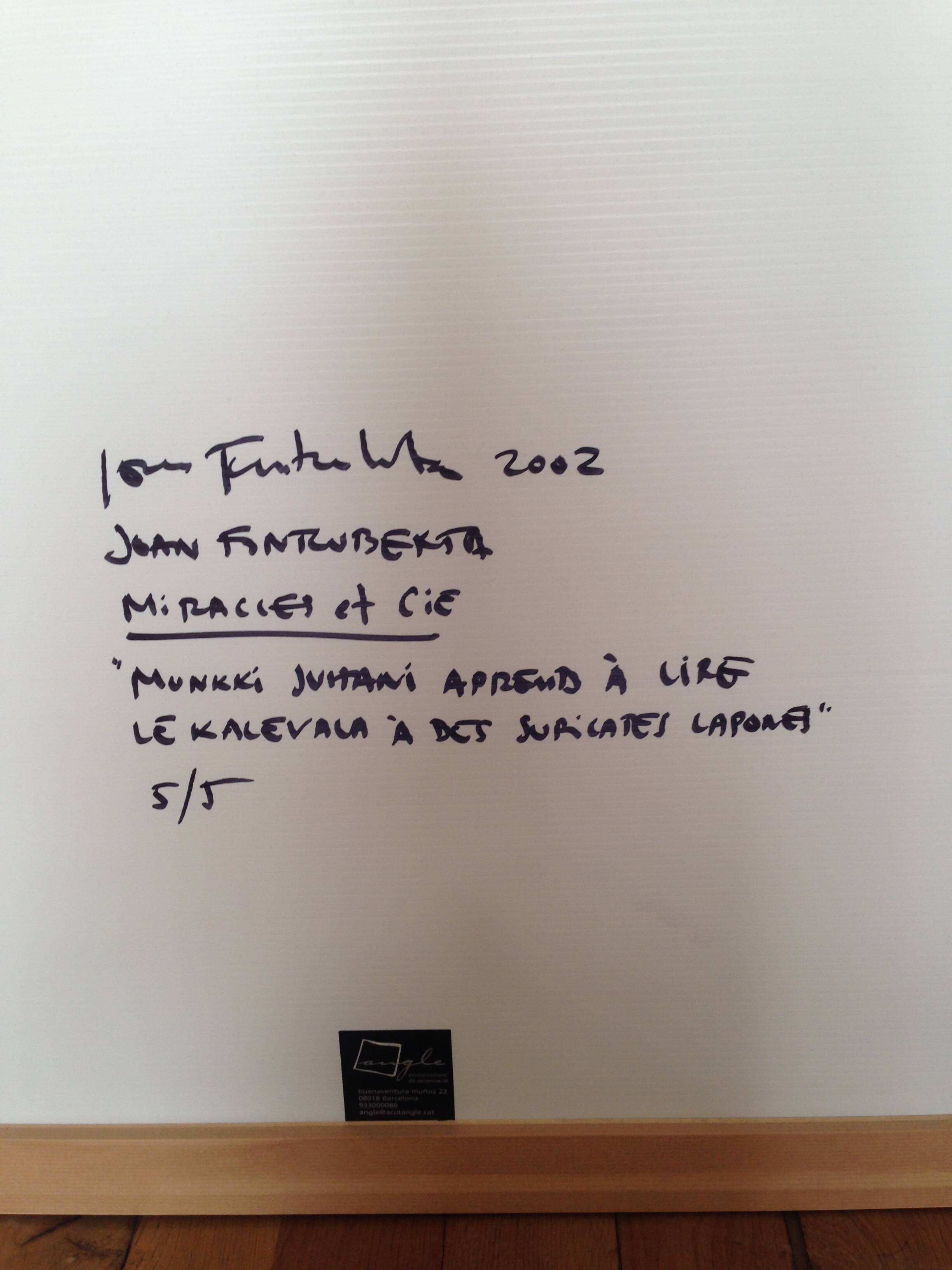 Photography by Joan Fontcuberta original authentic artwork 5/5 series Miracles & Co