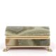 Italian onyx and gold metal catchall, 1970s.