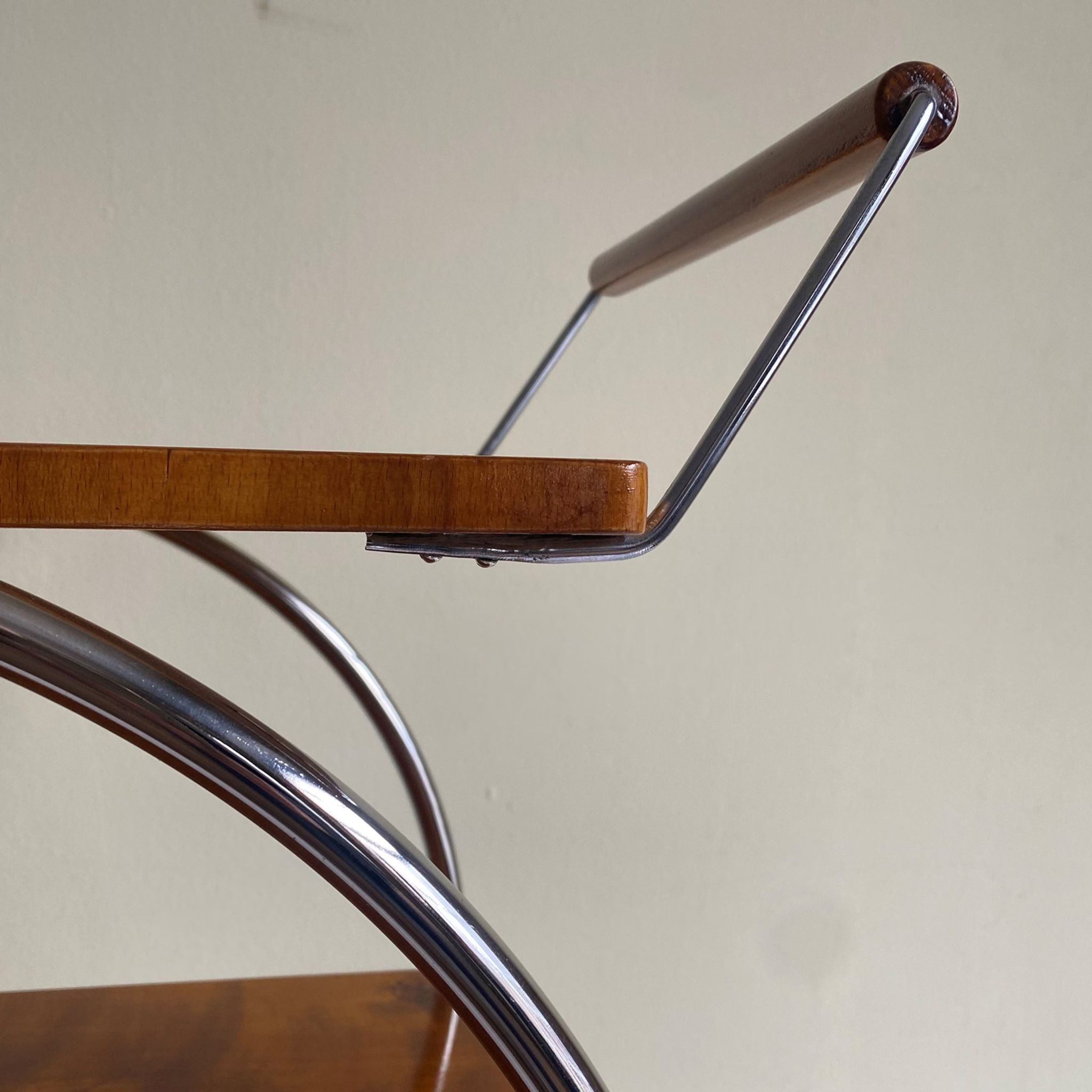 Art deco rolling bar cart, hungary 1930s